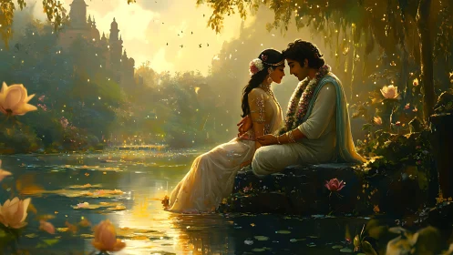 Two souls by the water, where magic meets romance