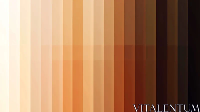 Sunset bars marching from pale ember to burnt shadow glow.