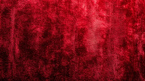 Deep red plush carpet texture in close-up detail view.