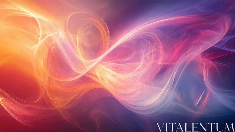 Luminescent Fluid Waves in Gradient Spectrum.