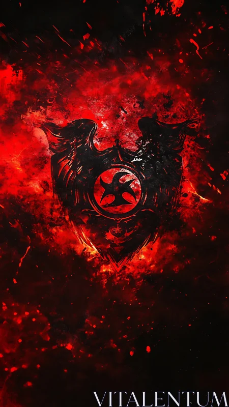 Winged inferno crest carves a blazing path through darkness