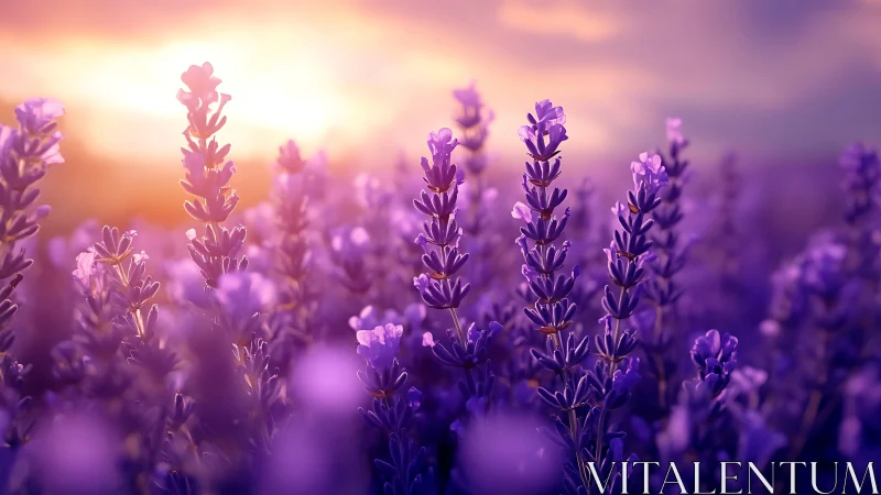 Golden Hour Lavender Dreams in Bloom.