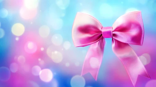 Gradient-Rendered Silk Bow with Bokeh Depth-of-Field.