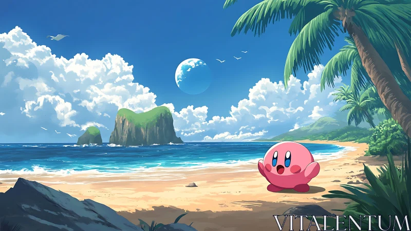 Kirby Discovers Tropical Paradise Where Dreams Float Freely