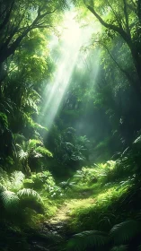 Luminous Canopy: Where Ancient Woods Whisper Secrets.