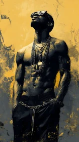 Sun-drenched swagger leans into light like painted thunder