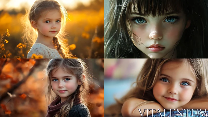 Sunlit childhood portraits woven from dreamlike autumn light.