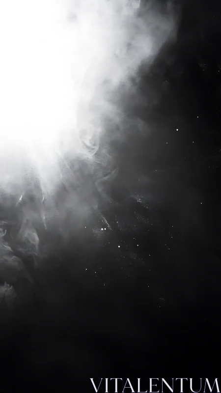 Soft cosmic glow drifting into calm midnight shadow.