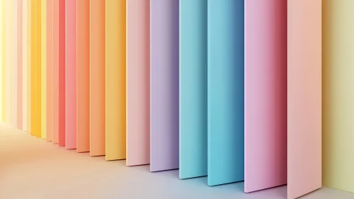 Pastel panels lean into light and whisper in soft gradients