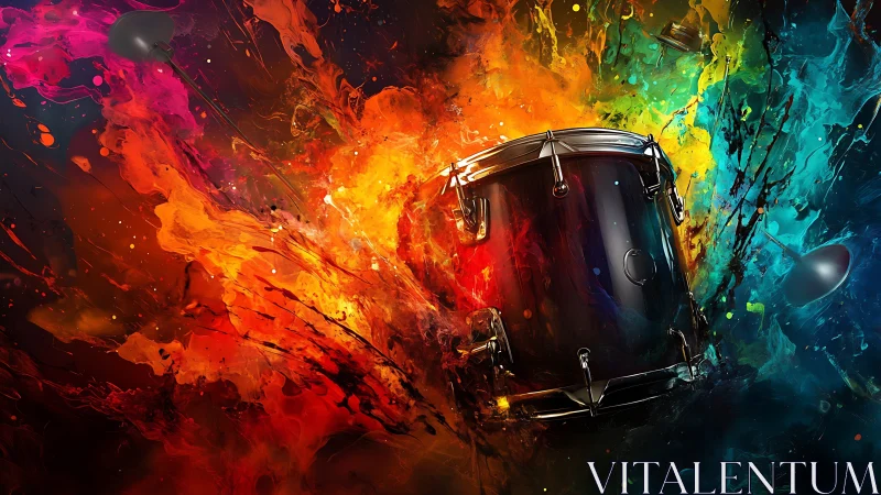 Drumbeat ignition inside a neon storm of liquid color.