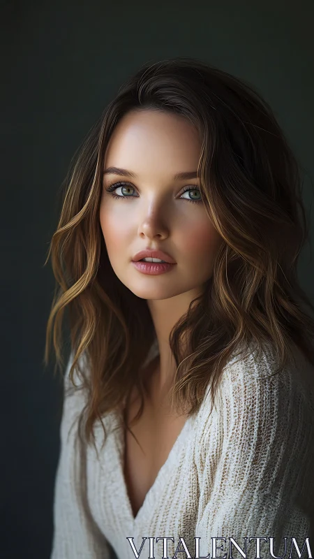 Soft morning light crowns a contemplative portrait gaze