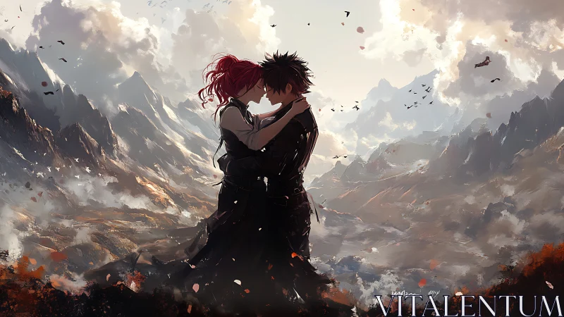 Two Hearts Entwined Among the Mountains.