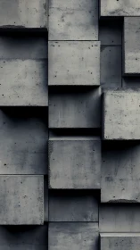 Concrete cubes quietly choreograph a brutalist shadowplay