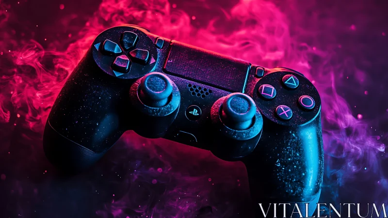 Neon Gaming Command Center Wrapped in Electric Fury.