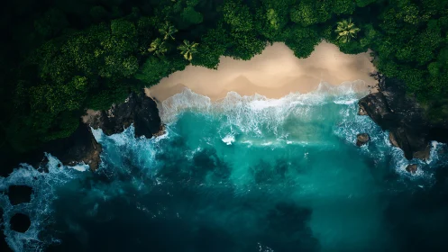 Tropical Paradise Reveals Its Secret Turquoise Heart