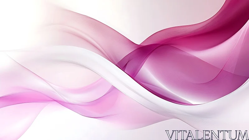 Abstract magenta and white flowing wave background design.