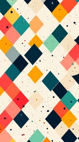 Geometric diamond grid with layered color-block abstraction.