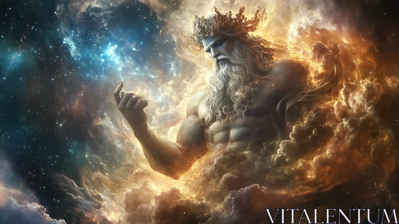 Star-forged titan casually stirs nebulae with one hand