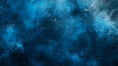 Nebulous blue tides quietly swallow the starlit silence