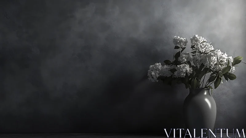 Soft White Blooms in Gentle Monochrome Light.