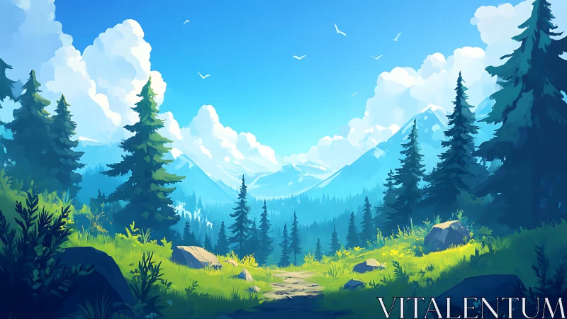 Verdant Valley: Where Mountains Whisper to Emerald Grasslands.