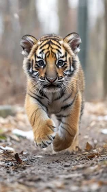 Tiny forest thunderstorm sprints forward on velvet paws