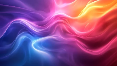 Colorful flowing gradient waves in abstract digital art.