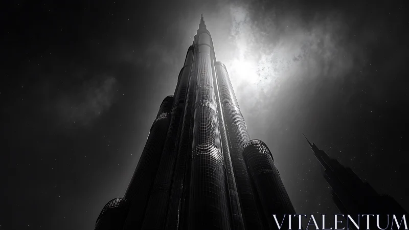 Vertical Giant Pierces Night Sky With Architectural Ambition