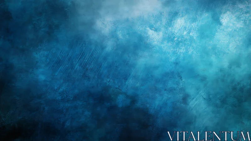 Textured blue abstract gradient with soft luminous haze.