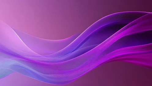 Digital waveforms in violet gradient with fluid line structures.