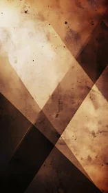 Intersecting sepia beams cut through textured grunge haze