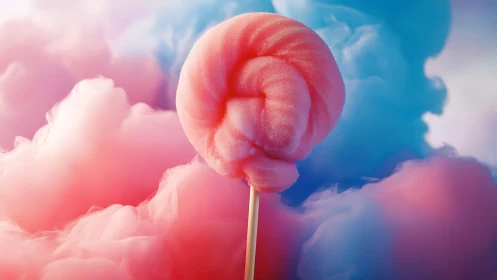 Sugary cotton nebula swirl on a dreamy candy horizon.