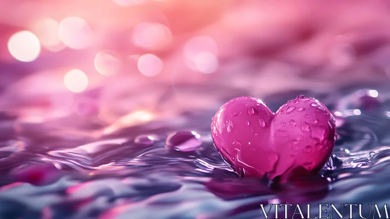 Crystalline Heart Form in Luminous Depth of Field.