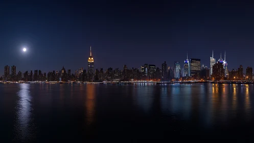 Moonlit towers trade whispers with river-brushed reflections