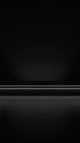 Minimal black stage with single horizontal light line.