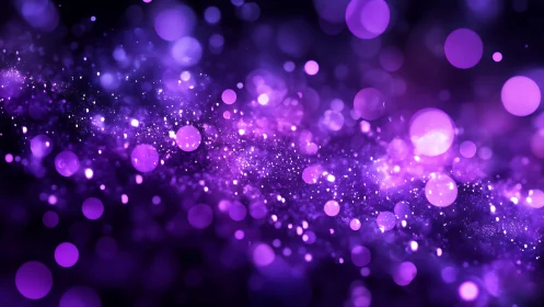 Violet bokeh nebula drifting across deep cosmic void.