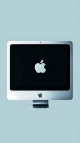 Floating silver desktop shrine to minimalist tech elegance.