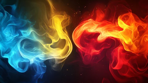 Bilateral Thermal Energy Collision: Chromatic Fluid Dynamics with Luminescent Heat Transfer