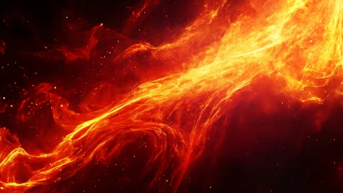 Inferno's Electric Dance: Plasma Ribbons Ignite.