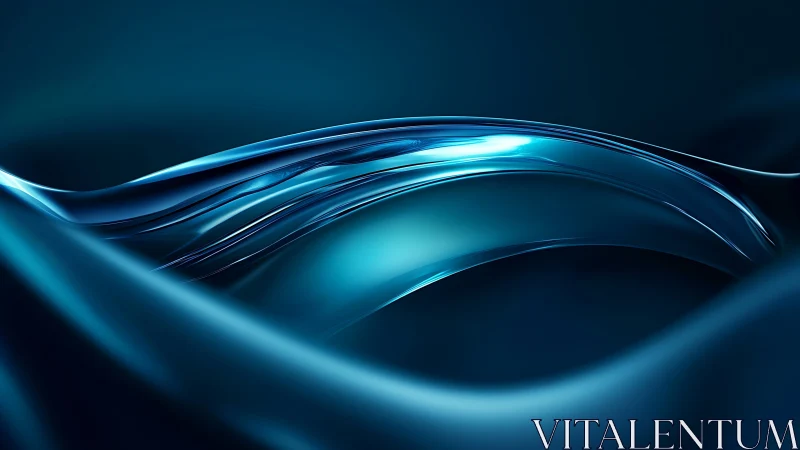 Liquid neon tides glide through a midnight digital seascape