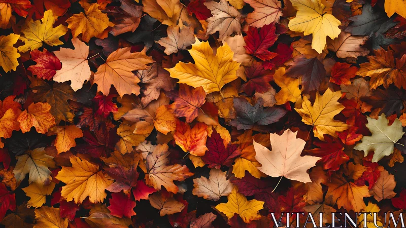 Leafy confetti carpets the scene in tangled autumn chorus
