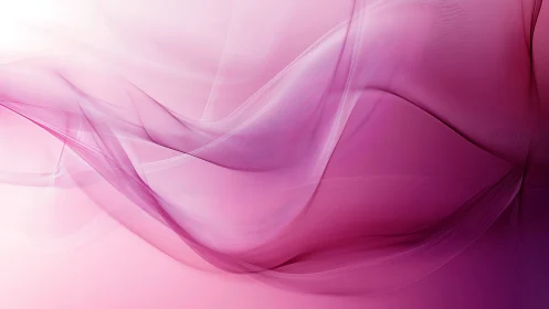 Pink and magenta translucent flowing digital wave pattern.