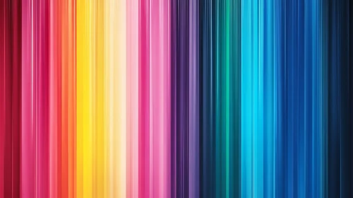 Radiant vertical rainbow stripes gently glow across the frame