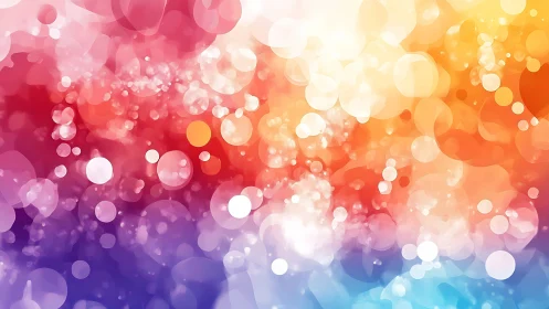 Multicolored bokeh pattern with soft circular light shapes.