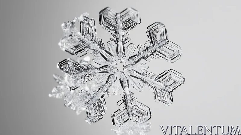 Single snowflake reveals intricate crystalline geometry