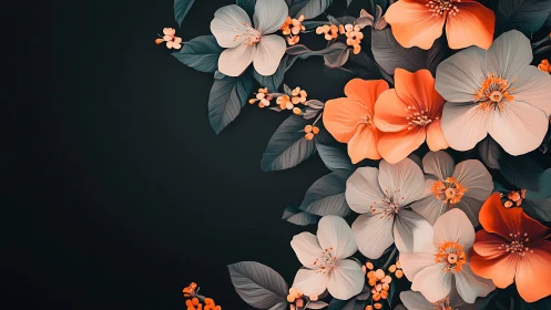 Coral Blooms Dance Against Obsidian Void Today