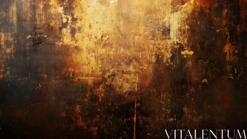 Grunge textured abstract background with rich golden brown hues.