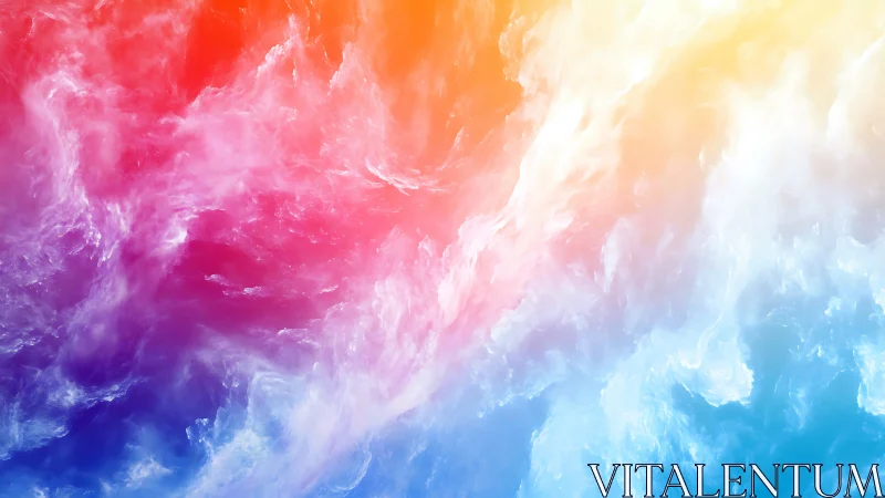 Multicolor nebula cloud gradient with dynamic swirling diffusion