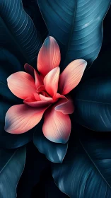 Digital close-up shows central flower against dark foliage