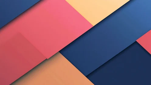 Diagonal color planes dance in layered geometric calm.